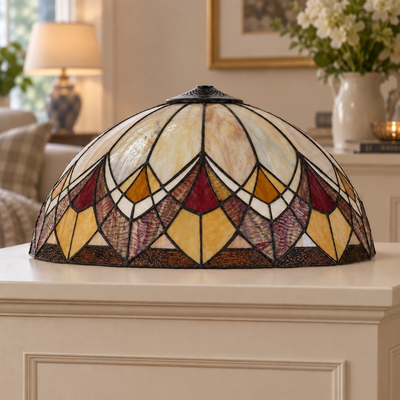 Blossom Tiffany Glass Shade Only, unlit