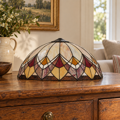 Blossom Tiffany Glass Shade Only, in a room setting