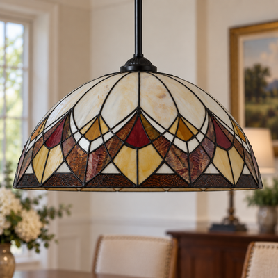 Blossom Tiffany Rod Pendant Light, unlit